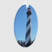 Sint-Augstine vuurtoren op kerst Ornament (voorkant)