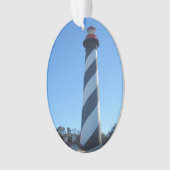 Sint-Augstine vuurtoren op kerst Ornament (voorkant)