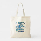 Sint Augustine Florida Vacation Tribal Dolphins Tote Bag (Achterkant)