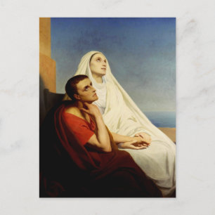 Sint Augustinus en Sint Monica Briefkaart