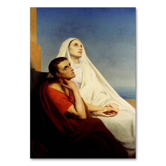 Sint Augustinus en Sint Monica Kaart (Voorkant)
