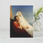 Sint Augustinus en Sint Monica Kaart (Staand voorkant)