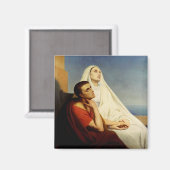 Sint Augustinus en Sint Monica Magneet (Voorkant / Achterkant)