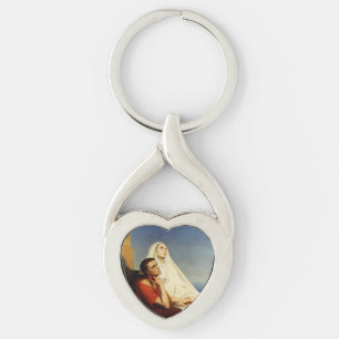Sint Augustinus en Sint Monica Sleutelhanger
