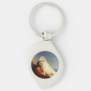 Sint Augustinus en Sint Monica Sleutelhanger