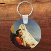 Sint Augustinus en Sint Monica Sleutelhanger (Achterkant)