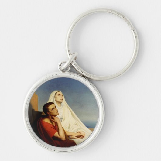 Sint Augustinus en Sint Monica Sleutelhanger (Voorkant)