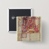 Sint-Augustinus, Epicurus, Zeno, Antiochus & Vierkante Button 5,1 Cm (Voorkant /achterkant)