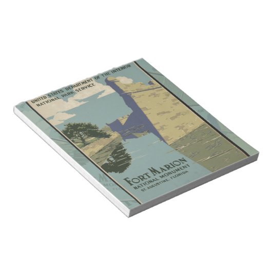 Sint-Augustinus Florida Spaans Poster van de Fort  Notitieblok (Schuin)