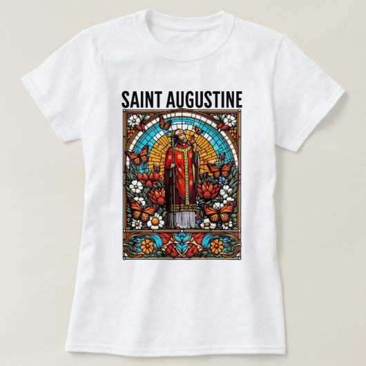 Sint-Augustinus Glas in lood T-shirt (Design voorkant)