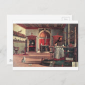 Sint Augustinus in zijn studie - Vittore Carpaccio Briefkaart (Voorkant / Achterkant)