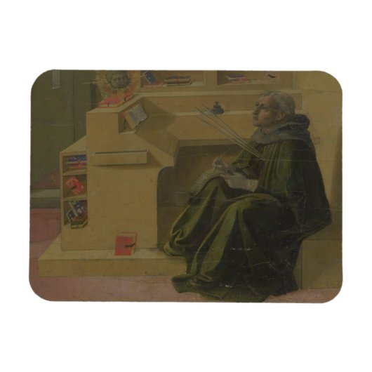 Sint Augustinus in zijn studie (voornaam van de Ba Magneet (Horizontaal)