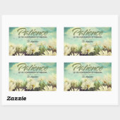 Sint Augustinus Inspirerend citaat "Patience" Rechthoekige Sticker (Vel)