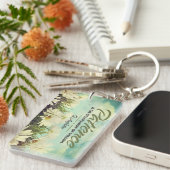 Sint Augustinus Inspirerend citaat "Patience" Sleutelhanger (Voorkant Rechts)