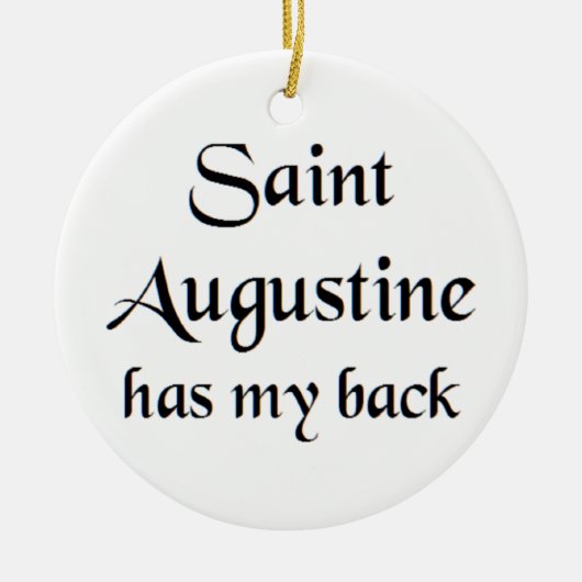 sint augustinus koffiemok keramisch ornament (Voorkant)
