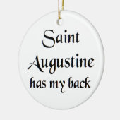sint augustinus koffiemok keramisch ornament (Links)