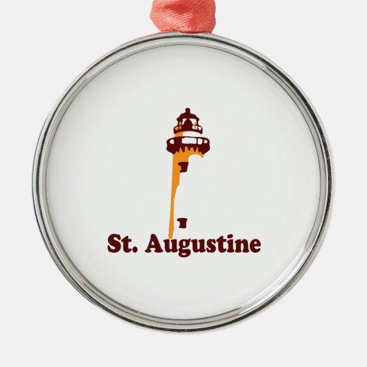 Sint Augustinus. Metalen Ornament (Voorkant)