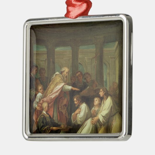 Sint-Augustinus Metalen Ornament (Links)