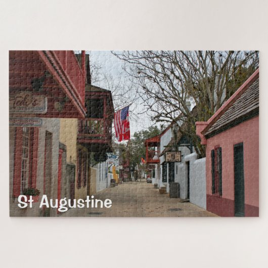 Sint-Augustinus: Oude kwart, Florida, Verenigde St Legpuzzel (Horizontaal)
