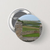 Sint-Augustinus-uitzicht uit het kasteel Ronde Button 5,7 Cm (Voorkant /achterkant)
