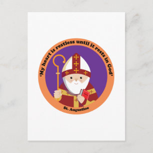 Sint-Augustinus van Hippo Briefkaart