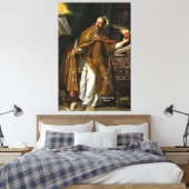 Sint Augustinus van Hippo Canvas Afdruk (Insitu (Slaapkamer))