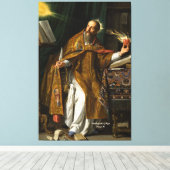 Sint Augustinus van Hippo Canvas Afdruk (Insitu (Houten vloer))