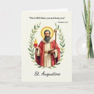 Sint Augustinus van Hippo Gods Vrede en Zegeningen Kaart