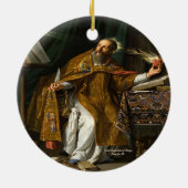 Sint Augustinus van Hippo Keramisch Ornament (Achterkant)