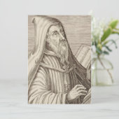 Sint Augustinus van Hippo Kerkleraar Bedankkaart (Staand voorkant)