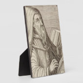 Sint Augustinus van Hippo Kerkleraar Fotoplaat (Zijkant)