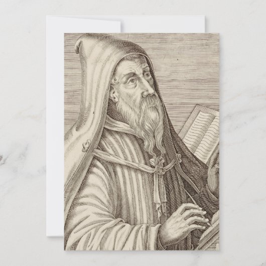 Sint Augustinus van Hippo Kerkleraar Kaart (Voorkant)