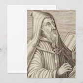Sint Augustinus van Hippo Kerkleraar Kaart (Voorkant / Achterkant)