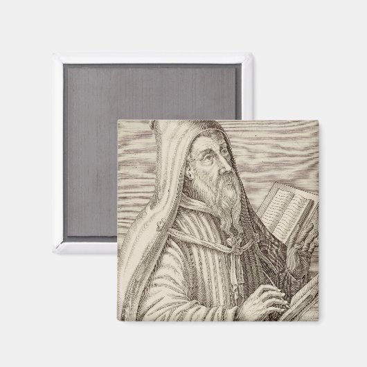 Sint Augustinus van Hippo Kerkleraar Magneet (Voorkant / Achterkant)
