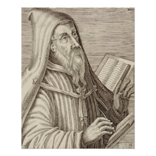 Sint Augustinus van Hippo Kerkleraar Perfect Poster