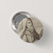 Sint Augustinus van Hippo Kerkleraar Ronde Button 3,2 Cm (Voorkant /achterkant)