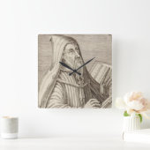 Sint Augustinus van Hippo Kerkleraar Vierkante Klok (Huis)
