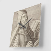 Sint Augustinus van Hippo Kerkleraar Vierkante Klok (Hoek)