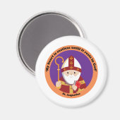 Sint-Augustinus van Hippo Magneet (Voorkant / Achterkant)