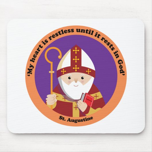 Sint-Augustinus van Hippo Muismat (Voorkant)