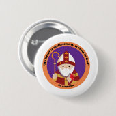 Sint-Augustinus van Hippo Ronde Button 5,7 Cm (Voorkant /achterkant)