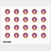 Sint-Augustinus van Hippo Ronde Sticker (Vel)