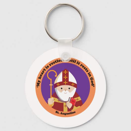 Sint-Augustinus van Hippo Sleutelhanger (Voorkant)