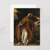 Sint Augustinus van Philippe de Champaigne Bedankkaart (Voorkant / Achterkant)