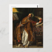 Sint Augustinus van Philippe de Champaigne Briefkaart (Voorkant / Achterkant)