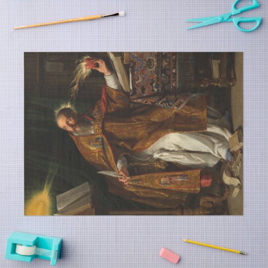 Sint Augustinus van Philippe de Champaigne Tissuepapier (Craft)