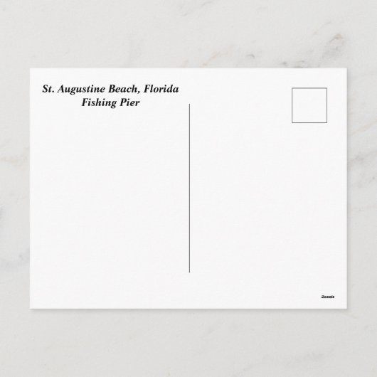 Sint-Augustinusstrand Feestdagenkaart (Achterkant)