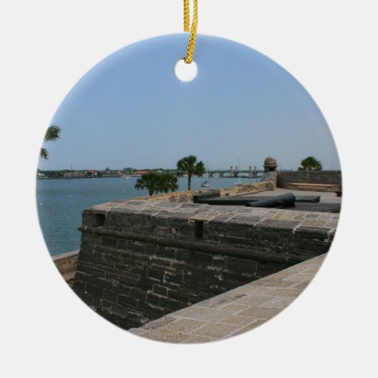 Sint-AugustinusUitzicht van fort naar brug Keramisch Ornament (Voorkant)