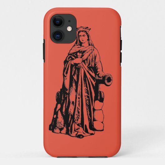Sint Barbara de Grote Martelaar Heilige Grafische Case-Mate iPhone Case (Achterkant)