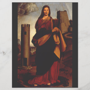 Sint Barbara door Giovanni Antonio Boltraffio Flyer
